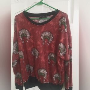 L&B Womens sweater, red, small